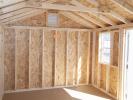 10x14 Peak Storage Shed Interior